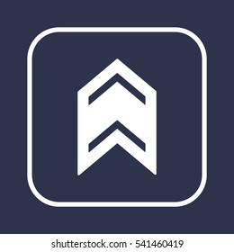  Arrow   icon, isolated. Flat  design. 