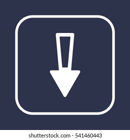  Arrow  icon, isolated. Flat design. 