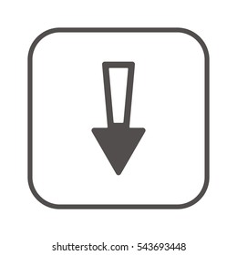  Arrow  icon, isolated. Flat design. 