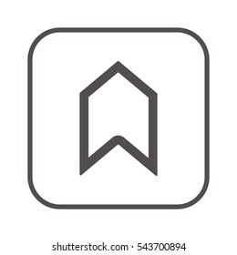  Arrow   icon, isolated. Flat  design.  