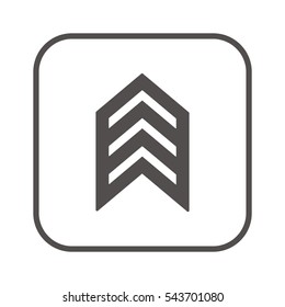 Arrow   icon, isolated. Flat  design. 