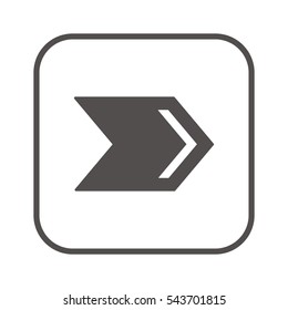  Arrow   icon, isolated. Flat  design. 