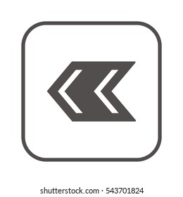  Arrow   icon, isolated. Flat  design. 