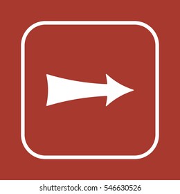  Arrow  icon,  isolated. Flat  design.