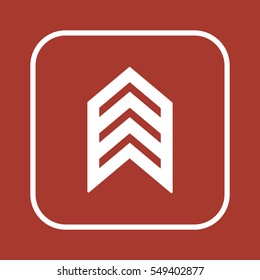  Arrow   icon, isolated. Flat  design. 