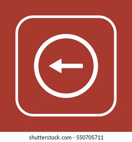  Arrow   icon,  isolated. Flat  design.