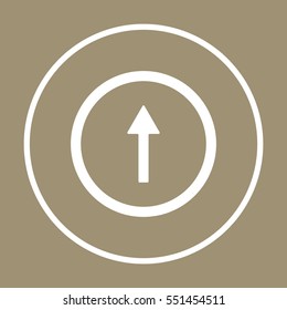  Arrow   icon,  isolated. Flat  design.