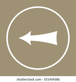  Arrow  icon,  isolated. Flat  design.