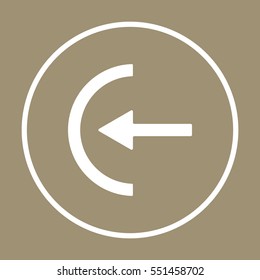  Arrow   icon,  isolated. Flat  design.