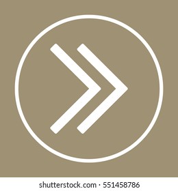  Arrow   icon,  isolated. Flat  design.