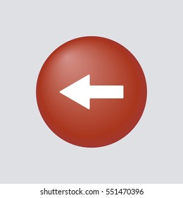  Arrow  icon, isolated. Flat design. 