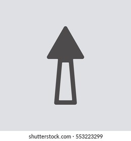  Arrow  icon, isolated. Flat design. 