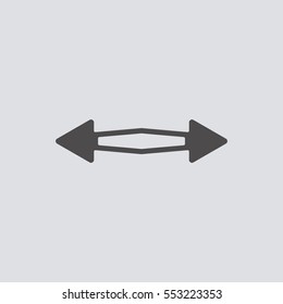  Arrow  icon, isolated. Flat design. 
