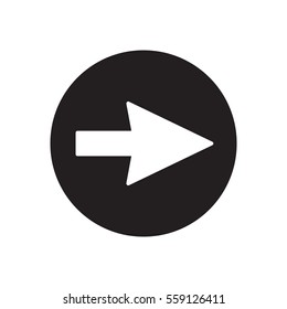  Arrow   icon, isolated. Flat design.