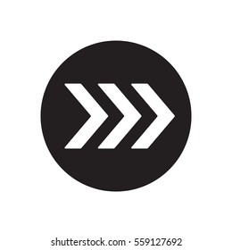  Arrow  icon, isolated. Flat design. 