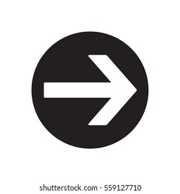  Arrow  icon, isolated. Flat design. 