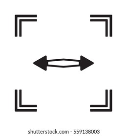  Arrow  icon, isolated. Flat design. 