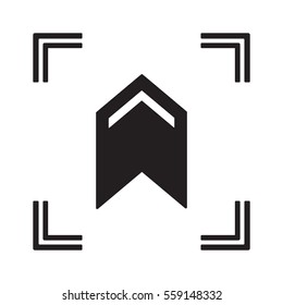  Arrow   icon, isolated. Flat  design. 