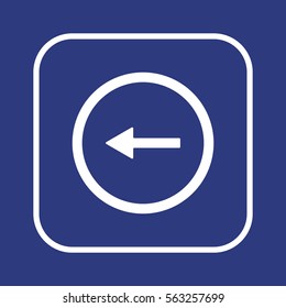  Arrow   icon,  isolated. Flat  design.
