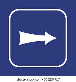  Arrow  icon,  isolated. Flat  design.