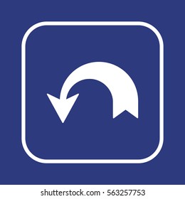  Arrow   icon,  isolated. Flat  design.