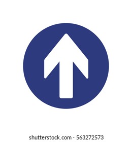  Arrow   icon, isolated. Flat design.