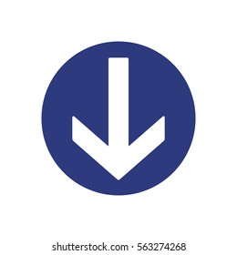  Arrow  icon, isolated. Flat design. 