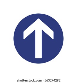  Arrow  icon, isolated. Flat design. 