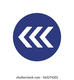  Arrow  icon, isolated. Flat design. 