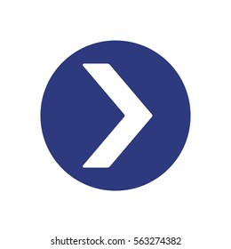  Arrow  icon, isolated. Flat design. 