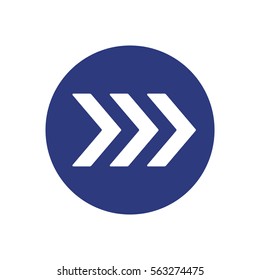  Arrow  icon, isolated. Flat design. 
