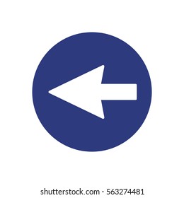  Arrow   icon, isolated. Flat design.