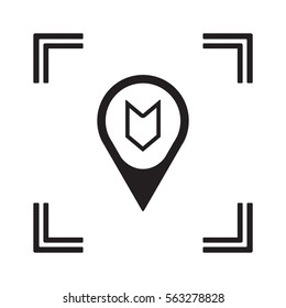  Arrow  icon, isolated. Flat  design. 