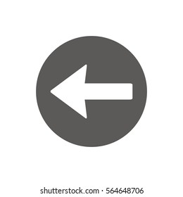  Arrow   icon, isolated. Flat design.