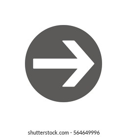  Arrow  icon, isolated. Flat design. 