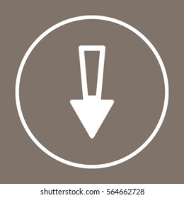  Arrow  icon, isolated. Flat design. 
