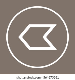  Arrow   icon, isolated. Flat  design. 