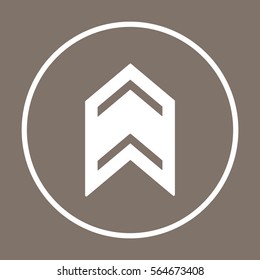  Arrow   icon, isolated. Flat  design. 