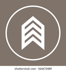  Arrow   icon, isolated. Flat  design. 