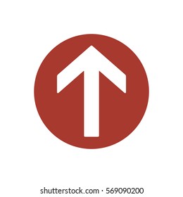  Arrow  icon, isolated. Flat design. 