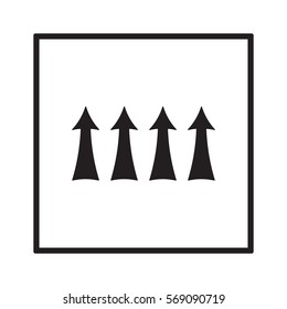  Arrow  icon,  isolated. Flat  design.