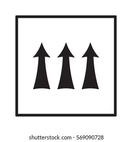  Arrow  icon,  isolated. Flat  design.