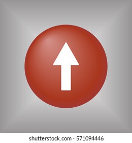  Arrow  icon, isolated. Flat design. 
