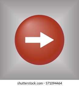  Arrow  icon, isolated. Flat design. 