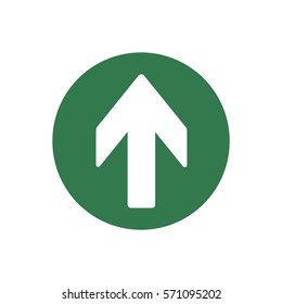 Arrow   icon, isolated. Flat design.