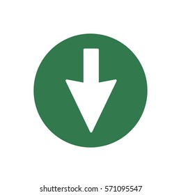  Arrow   icon, isolated. Flat design.