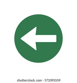  Arrow   icon, isolated. Flat design.