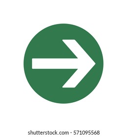  Arrow  icon, isolated. Flat design. 