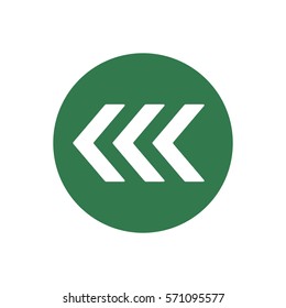  Arrow  icon, isolated. Flat design. 