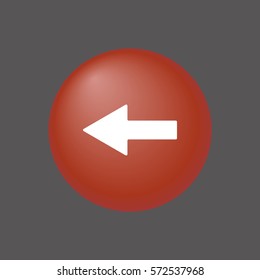  Arrow  icon, isolated. Flat design. 